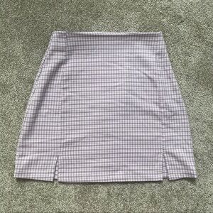 brandy melville checkered skirt